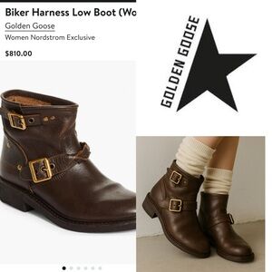 $810 rock the floor Golden Goose Biker Harness Low Boot size 40